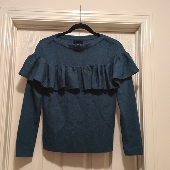 Adrienne Vittadini Ruffle sweater - Picture 2 of 6